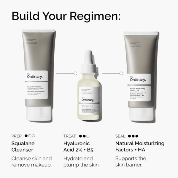 The Ordinary Hyaluronic Acid 2% + B5 (with Ceramides), Multi-Depth Hydration Serum for Plumper, Smoother Skin - Image 6