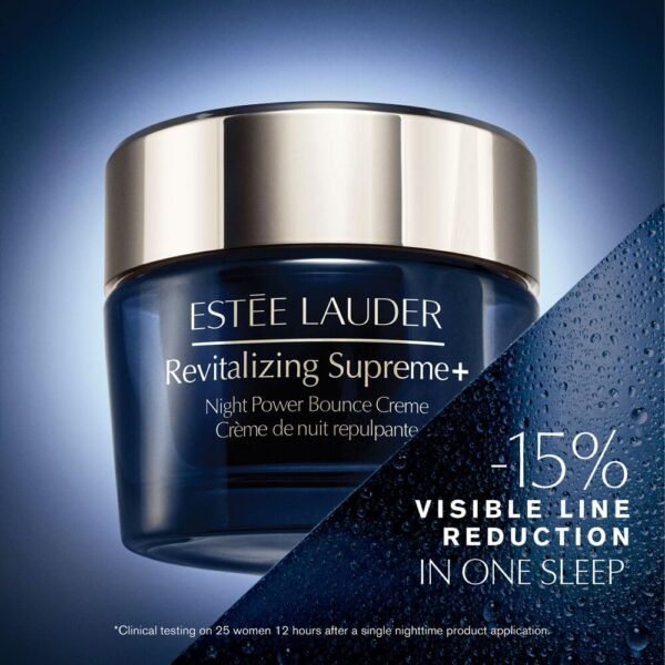Estée Lauder Revitalizing Supreme+ Night Power Bounce Cream Moisturizer with Peptides for Firmness - Image 4