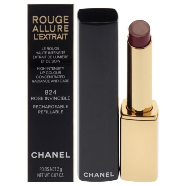Chanel Rouge Allure Lextrait Lipstick - 824 Rose Invincible for Women - 0.07 oz Lipstick (Refillable) - Image 2