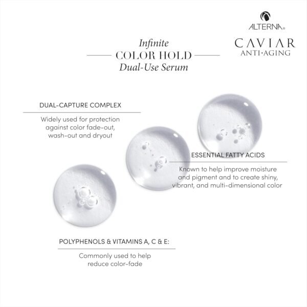 Alterna Caviar Anti-Aging Infinite Color Hold Dual-Use Serum | Leave-in Treatment, Color Preserving Mask | Sulfate Free, 1.7 Fl. Oz. - Image 4