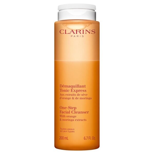 Clarins One-Step Facial Cleanser With Orange Extract | 2-In-1 Cleanser and Exfoliator | Restores Radiance | No Rinsing Necessary | All Skin Types | 6.8 Ounces - Image 2