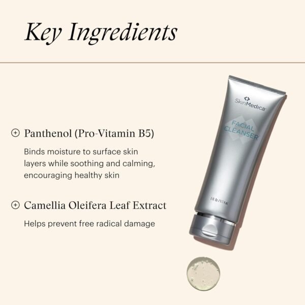 SkinMedica Facial Cleanser - Foaming Face Wash for All Skin Types - Helps Remove Dirt, Oil & Makeup - Enriched with Soothing Panthenol to Encourage Healthy-Looking Skin (6 fl oz) - Image 5