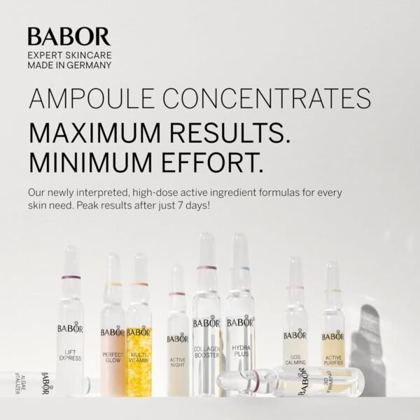 BABOR Collagen Firming Ampoule Concentrate, Collagen Skincare Capsule, Anti Aging Serum, Increase Elasticity, Firming and Lifting 7 Day Treatment - Image 5