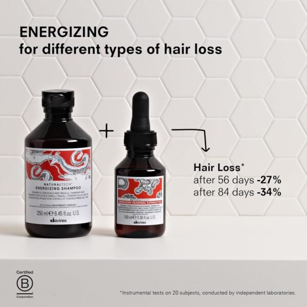Davines Naturaltech ENERGIZING Seasonal Superactive Treatment, Reduce Hair Loss, Improve Hair Density And Body, 3.38 Fl. Oz. - Image 4