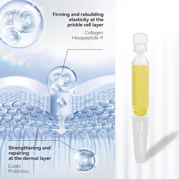 collagen &4D hyaluronic acid Serum Anti Aging,Oil-Suspension Serum|Barrier repair Firming Emergency Repair|WaterOilBalance| Single-Use Vials Skincare for Sensitiveskin(1.2ml/0.04 fl.oz.)*30 - Image 3