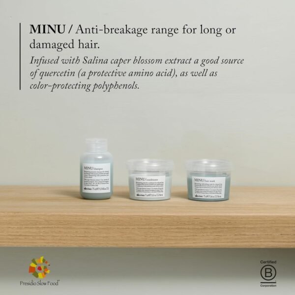 Davines MINU Shampoo, Color Retention Shampoo For Colored, Treated Hair, Protects & Keeps Hair Bright, Shiny For Longer - Image 6