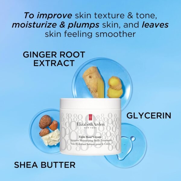 Elizabeth Arden Eight Hour Intensive Moisturizing Body Treatment, Dry Skin Lotion, Premium Skin Care - Image 7