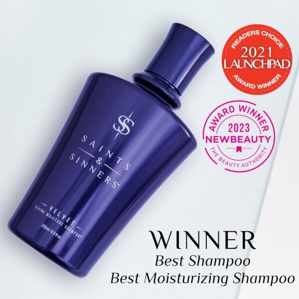 Saints & Sinners Velvet Divine Moisture Shampoo for Dry Damaged Colored Treated Hair - Repair Replenish Renew Add Shine - Image 4