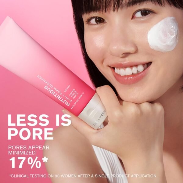 Estée Lauder Nutritious 2-in-1 Foaming Face Cleanser & Mask | Pore Minimizer - Image 3