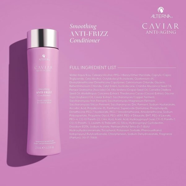 CAVIAR Anti-Aging Smoothing Anti-Frizz Conditioner| For Medium, Thick Hair | Smooths Hair, Tames Frizz | Sulfate Free - Image 5