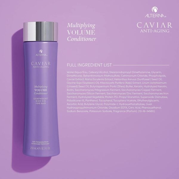 Alterna Haircare CAVIAR Anti-Aging Multiplying Volume Shampoo and Conditioner 16.5 oz | For Fine, Thin Hair | Create Instant Volume and Thickness | Sulfate Free - Image 6