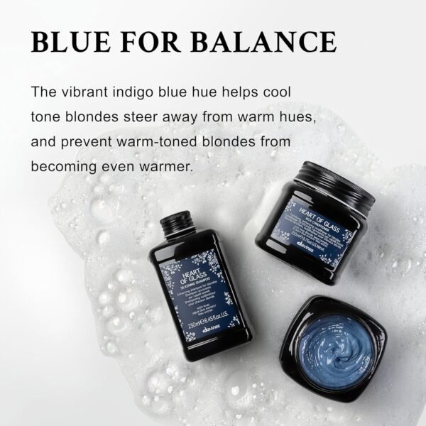 Davines Heart of Glass Silkening Shampoo for Blonde Care, Nourishing Protection for Natural Or Cosmetically Treated Hair - Image 5