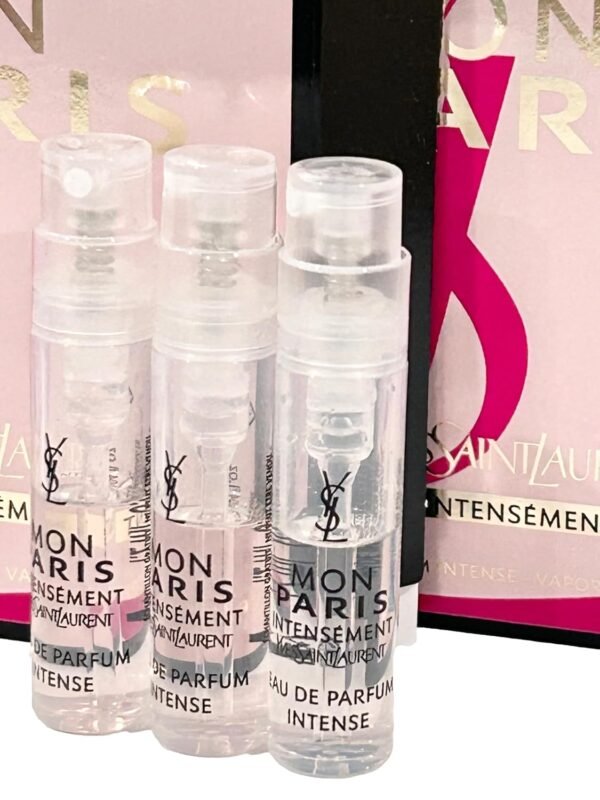 Yves Saint Laurent Perfume INTENSEMENT YSL Sample Perfume MON PARIS EDP Women 1.2 ml / 0.04 oz - set of 3 - Image 4