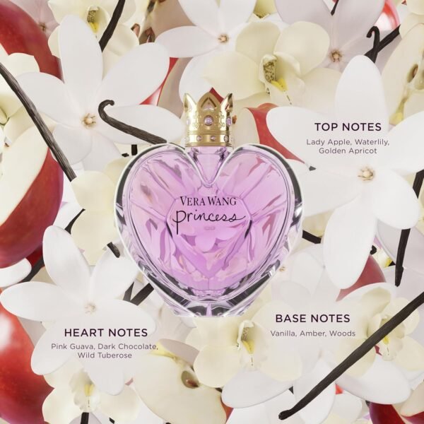 Vera Wang Princess Eau de Toilette 3.4 fl oz (Pack of 1), Notes of Apple, Quava, and Vanilla, Women's Fragrance, Long Lasting, Everyday Fragrance, Travel Size - Image 5