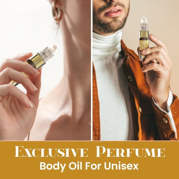 Tobacco Vanilla Unisex Body Oil (10ml Roll On), for Women and Men, Strong, Long Lasting, Travel Size, Oriental Spicy Fragrance - Image 8