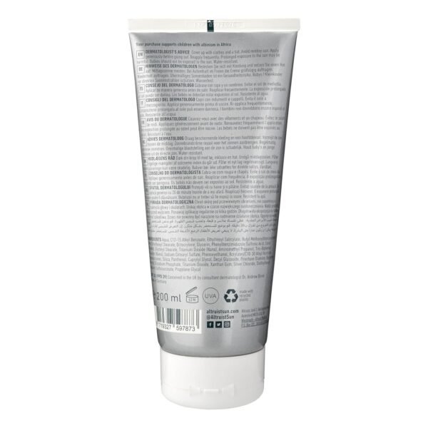 Altruist. Dermatologist Sunscreen. Broad Spectrum SPF 30 & high UVA Protection 200 ml - Pack of 2 - Image 3