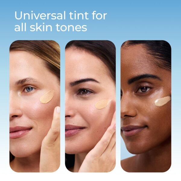 Eucerin Sun Tinted Age Defense SPF 50 Face Sunscreen Lotion with Hyaluronic Acid, Hypoallergenic, Non-Comedogenic Tinted Sunscreen SPF 50 Free of Fragrance, Oxybenzone and Octinoxate, 2.5 Fl Oz Bottle - Image 6