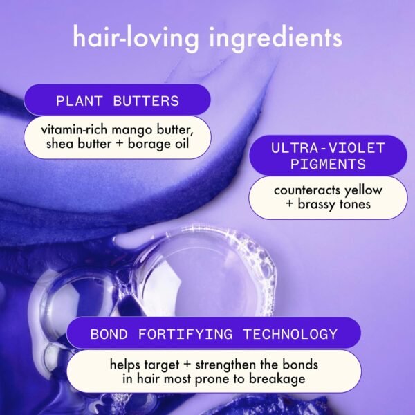 amika bust your brass cool blonde strength repair shampoo - Image 6