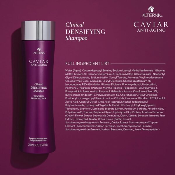 CAVIAR Anti-Aging Clinical Densifying Shampoo | For Fine, Thinning Hair | Thickens Hair, Protects Scalp | Sulfate Free - Image 7
