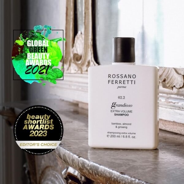 Grandioso Extra Volume Shampoo with Root-Lifting Creatine for Body, Fullness and Weightless Shine | Sulfate Free, Luxury | 6.8 Fl Oz - Image 5
