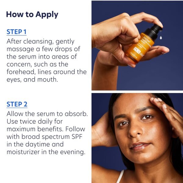 PCA SKIN ExLinea Peptide Smoothing Face Serum, Spot Treatment Serum for Fine Lines and Wrinkles, Firms and Strengthens Aging Skin, Formulated with Squalene and Hyaluronic Acid, 1.0 oz Pump - Image 6