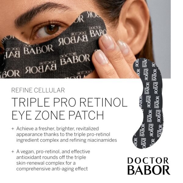 BABOR DOCTOR Retinol Eye Patches, Anti-Aging Eye Treatment, Fight Against Dark Circles, Tightenting and Anti-Wrinkle Eye Mask, 5 Pack - Image 4