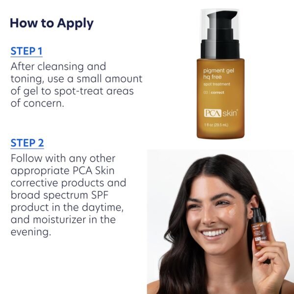 PCA SKIN Hydroquinone-Free Pigment Gel Dark Spot Corrector, Dark Spot Serum for Brightening Dark Spots and Hyperpigmentation, Helps Even Skin Tone and Promote a Clear Complexion, 1.0 oz Pump - Image 7