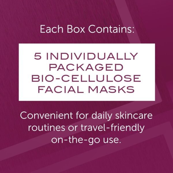 111SKIN Y Theorem Bio Cellulose Facial Mask for All Skin Types, Hydrating Face Mask with NAC Y2, Ectoin & Centella Asiatica, Enhances Skin Elasticity, Skincare Sheet Masks for Self Care, 5x 0.78 fl oz - Image 3