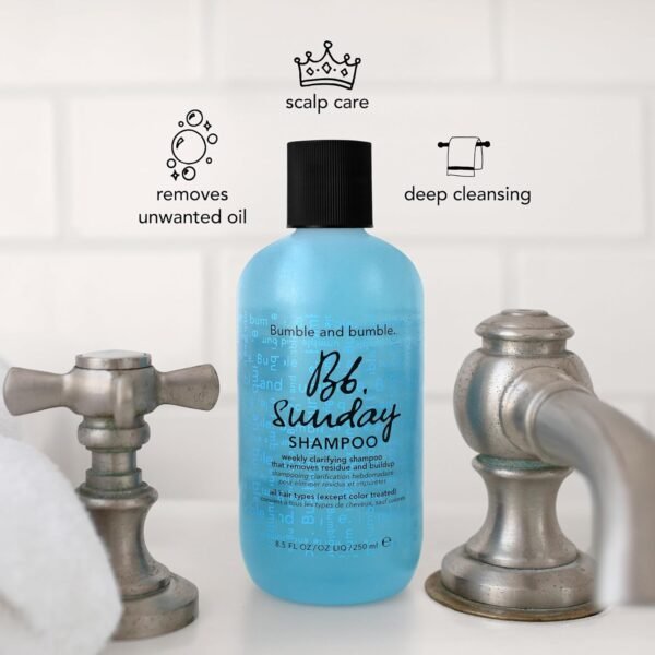 Bumble and bumble. Sunday Weekly Clarifying Shampoo | Removes Residue, Excess Oil + Pollutants | Color Safe | Curly, Wavy, Straight - Image 7