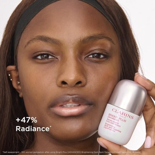 Clarins NEW Bright Plus Serum | Visibly Brightens and Boosts Radiance | Evens Skin Tone | Targets Dark Spots | Contains Vitamin C and Niacinamide | All Skin Types | 1 Fluid Ounce - Image 8