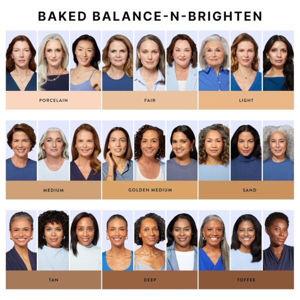LAURA GELLER NEW YORK Award-Winning Baked Balance-n-Brighten Color Correcting Powder Foundation - Light - Buildable Light to Medium Coverage - Demi-Matte Natural Finish - Image 10