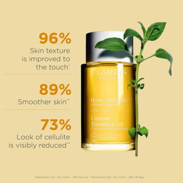 CLARINS Contour Body Treatment Oil | Visibly Firms, Tones and Reduces Sponginess | Skin Texture Is Improved To The Touch After First Use* | Dermatologist Tested | Natural 100% Plant Extracts - Image 3