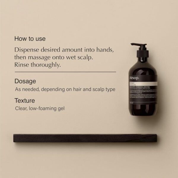 Aesop Shampoo & Conditioner Set | Hydrates, Softens, & Adds Shine | All Hair Types | 16.9 oz / 500mL - Image 3