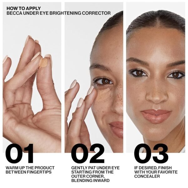 Smashbox X BECCA Full Coverage Under Eye Brightening Cream Corrector for Dark Circles, 0.15 oz. - Image 8