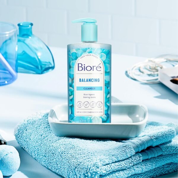 Bioré Balancing Face Wash, Cleanser For Combination Skin, PH Balanced Face Cleanser, Vegan, Cruelty Free 6.77 Oz, Pack of 3 - Image 10
