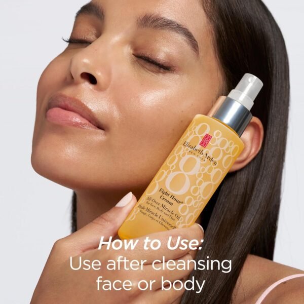 Elizabeth Arden Eight Hour Cream, All-Over Miracle Oil, For Face, Body & Hair, 3.4 Oz - Image 7