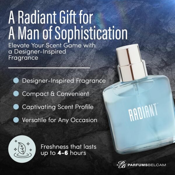 PB ParfumsBelcam Radiant Eau de Toilette Spray, Our version of a Designer. 1.7 Fl Oz - Image 5