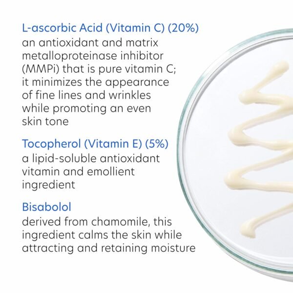 PCA SKIN Strength Max Vitamin E and Vitamin C Serum, Anti Wrinkle Face Serum for Brightening Skin, 1.0 fl oz Tube - Image 5