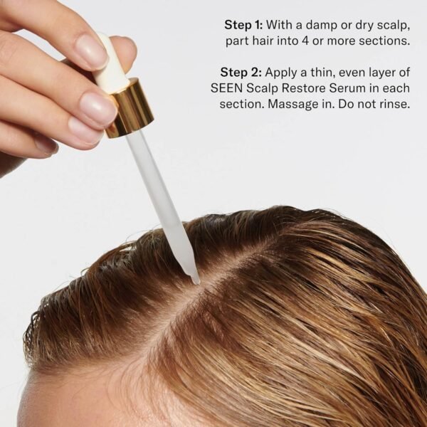 SEEN Restore Scalp Serum, Fragrance-Free - Clinically Proven, Dermatologist-Developed Hydrating Serum, Promotes Healthy Scalp, Safe for Sensitive & Eczema-Prone Skin - Image 5