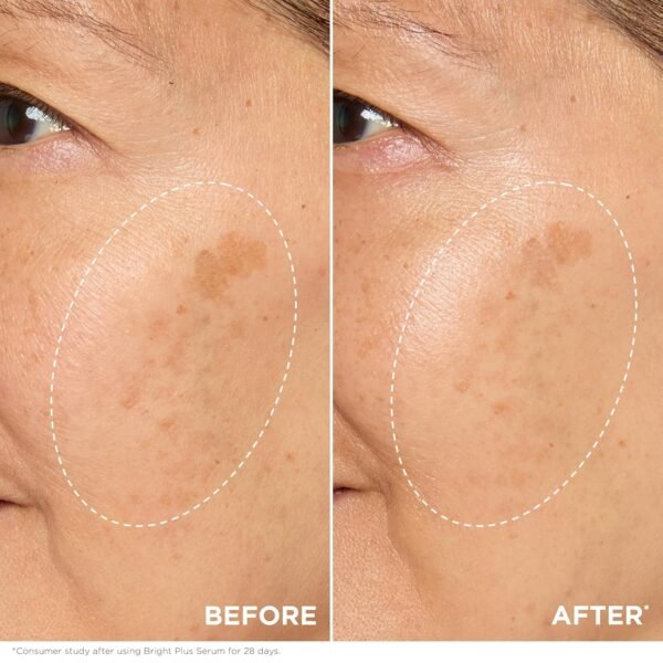 Clarins NEW Bright Plus Serum | Visibly Brightens and Boosts Radiance | Evens Skin Tone | Targets Dark Spots | Contains Vitamin C and Niacinamide | All Skin Types | 1 Fluid Ounce - Image 4