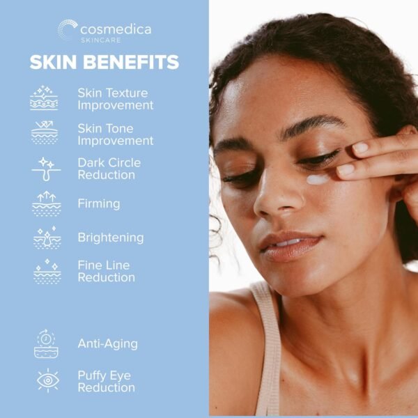 Cosmedica Skincare Multi-Active Hydrating Night Cream - Revitalizing Overnight Moisturizer & Anti-Aging Cream for Face and Neck with Hyaluronic Acid, Organic Shea, Glycolic Acid and Vitamin E 2 oz - Image 3