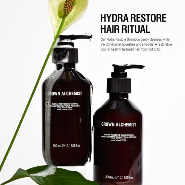 Grown Alchemist Hydra-Restore Rose Black Pepper & Sage Gentle+Moisturizing Daily Shampoo, 300mL - Image 6