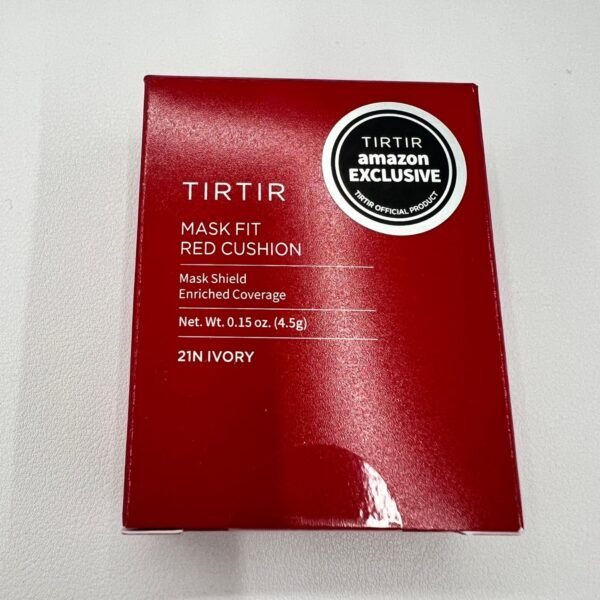 [*Mini Size*] TIRTIR Mask Fit Red Cushion Foundation | Full coverage, Weightless, Skin fit, Satin Glow Finish, Korean Makeup, beauty, Tattoo cover up, Buildable (#21N Ivory, 0.15 Fl Oz) - Image 3