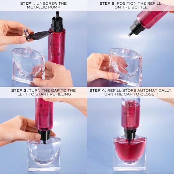 Lancôme La Vie Est Belle L'Elixir Eau De Parfum 3.4 Fl.oz Refill - Warm, Velvety Floral Perfume with Notes of Raspberry, Bergamot, Violet, Rose & Cocoa Butter - Womens Perfume - Image 5