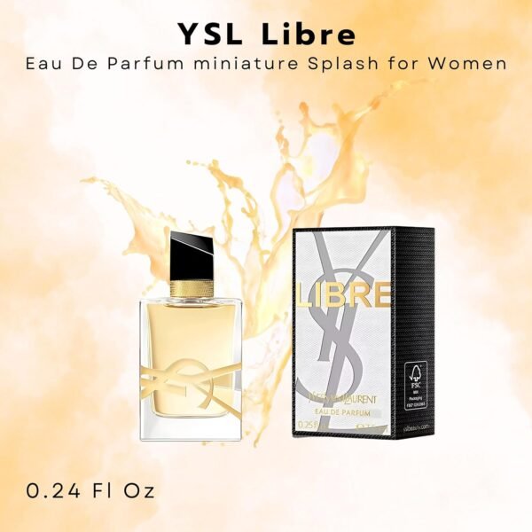 Yves Saint Laurent YSL LIBRE Perfume for Women Mini EDP Splash 0.25 Ounce - Image 4