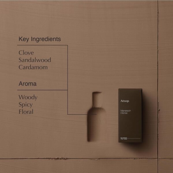 Aesop Marrakech Intense Eau de Parfum | Woody, Spicy, Floral Fragrance | Sandalwood, Clove, Cardamom | Unisex | 1.6 oz - Image 4