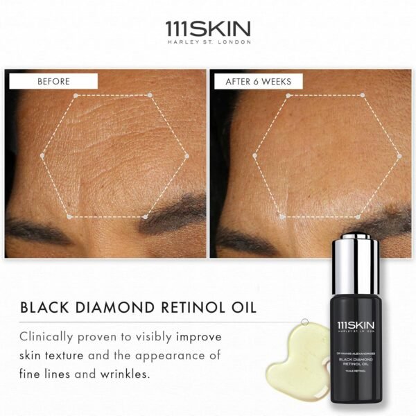 111SKIN Black Diamond Retinol Oil, 2.5% Granactive Retinoid and Retinol Blend, Gentle Vitamin A Formula, 1 fl oz - Image 3