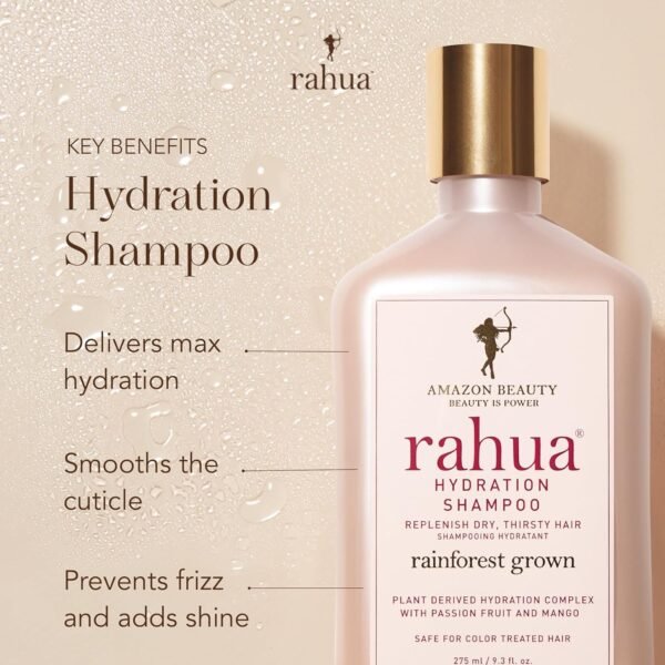 Rahua Hydration Shampoo, 9.3 Fl Oz, Organic Hydrating Moisturizing Sulfate Free Shampoo for Dry Hair, Natural, Plant Based Derived Ingredients, Mango & Passion Fruit, Hair Care for Frizz & Scalp Care - Image 3