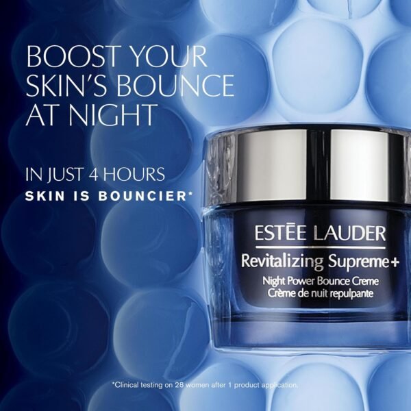 Estée Lauder Revitalizing Supreme+ Night Power Bounce Cream Moisturizer with Peptides for Firmness - Image 5