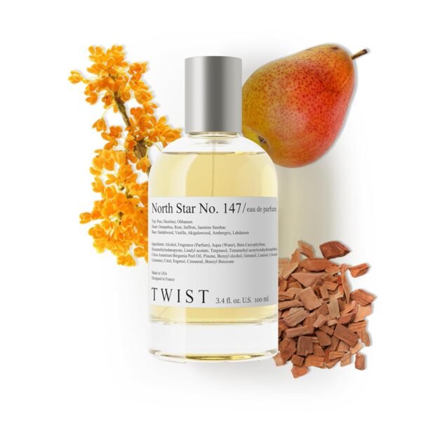 Twist North Star No. 147 - Eau De Parfum Inspired by Amoua. Guidance, Long-Lasting Perfume For Women & Men, Pear & Hazelnut, Vegan, Clean Ingredients, Unisex, Fragrance - Spray 100 ml | 3.4 fl. oz. - Image 2